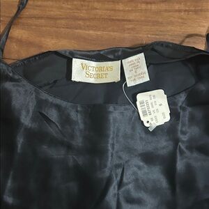Victoria's Secret Black Satin Slip